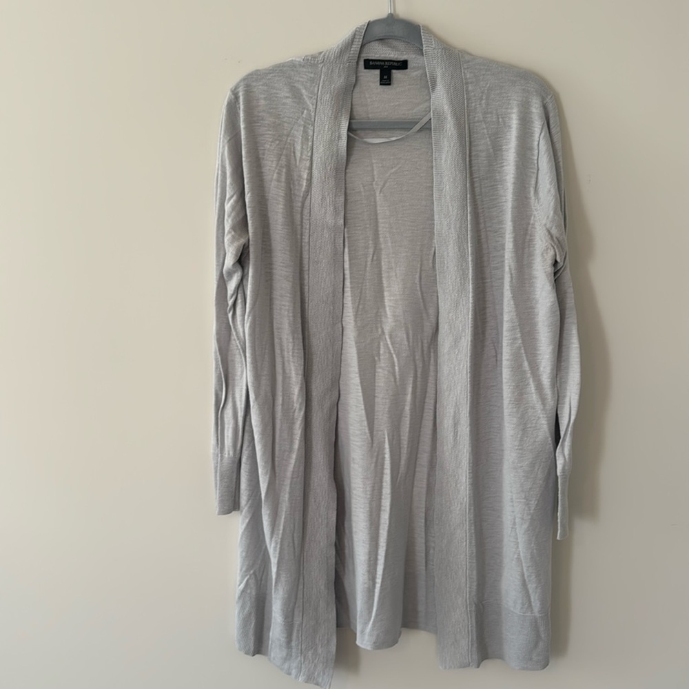 Grey Duster Style Cardigan
